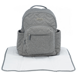 Grey Heather Backpack Diaper Bag