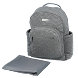 Grey Heather Backpack Diaper Bag