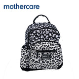 Mothercare Black & Grey Leopard Print Backpack Diaper Bag