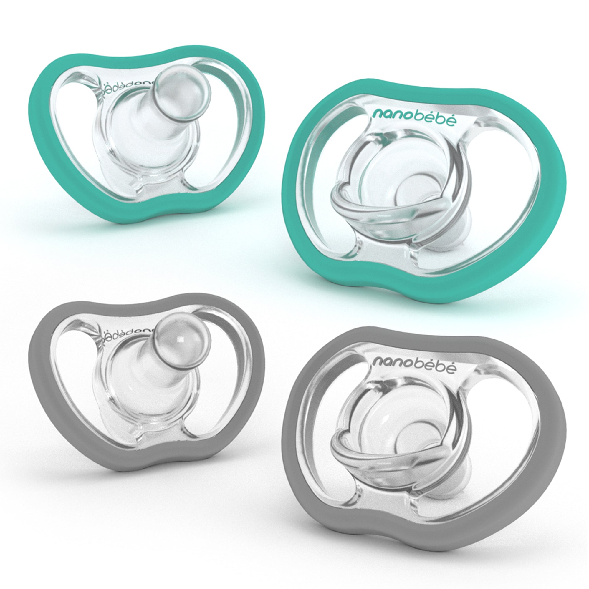 Grey Pacifier Active Flexy Pacifier 4-pack – NanoBebe-SA